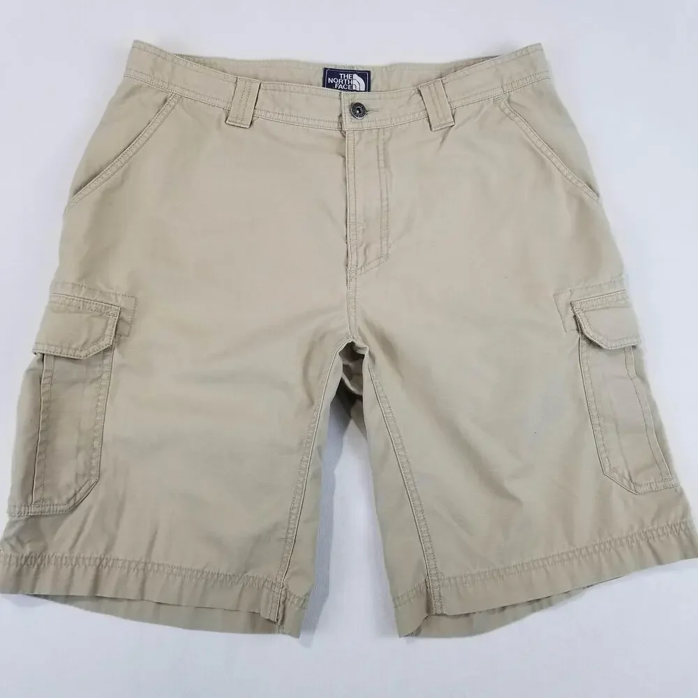 The North Face Cargo Shorts Mens 38 Beige Tribe Outdoor Hiking Utility Pockets